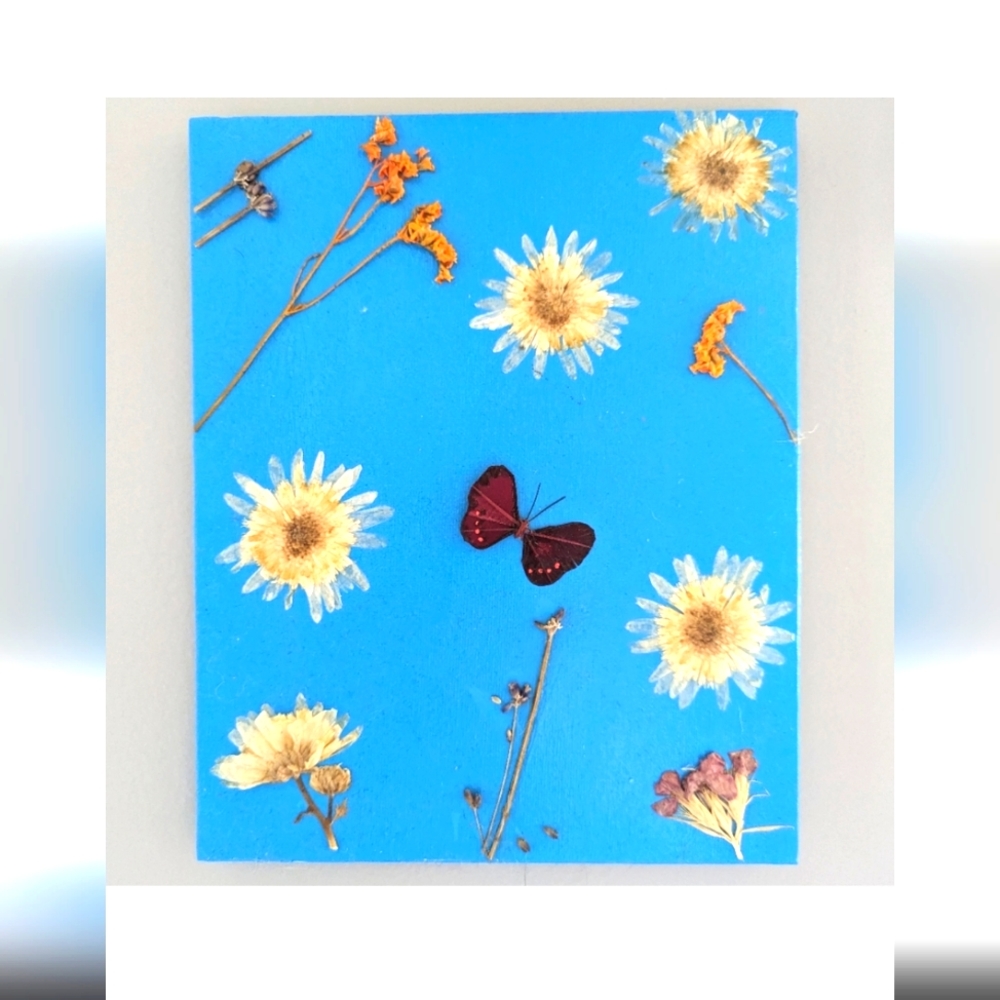 Pressed Flower Canvas Art